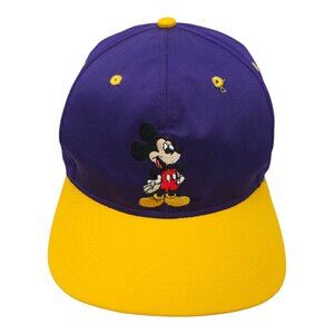 Mickey Unlimited Walt Disney Mouse Snapback Cap Hat Vintage Embroidered Baseball